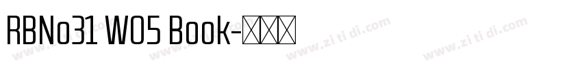 RBNo31 W05 Book字体转换